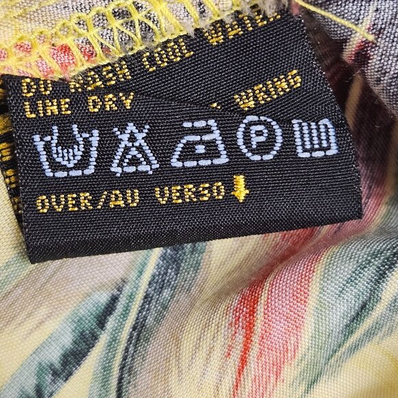 Lizsport Womens Large Yellow Hawaiian Print Sarong Beachwear Cover Up Summer - Picture 9 of 10